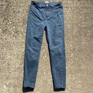 River‎ Island Women's High Rise Skinny Denim Jeans Blue 10S 29x25 Stretch Comfy